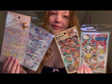 ASMR with Cute/Tingly Sticker Sheets!🩷🌟