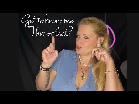 ASMR german • Entweder oder? ⚠️ Soft spoken Questions about me - get to know me Real Talk Whispering