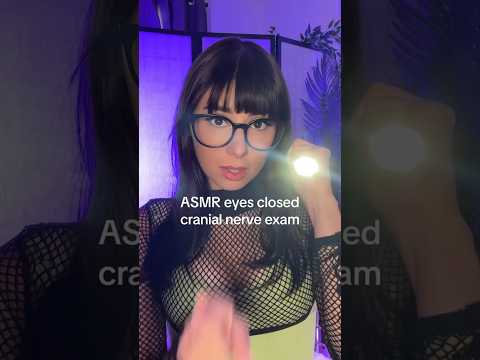 ASMR eyes closed cranial nerve exam 👀 #asmr #shorts #shortsvideo #asmrshorts #asmrsounds