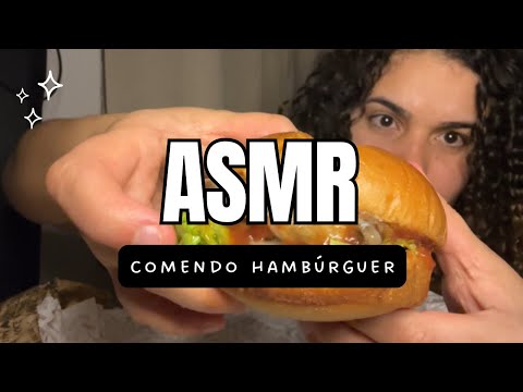 ASMR MUKBANG: COMENDO HAMBURGUER E TENTANDO MANTER MINHA DIGNIDADE