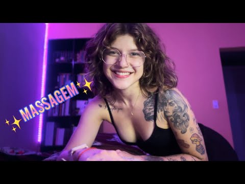 ASMR ~ Massagem nas costas SUPER relaxante para aliviar a sua dor