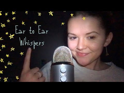 🌟ASMR UP CLOSE BINAURAL WHISPER (ear to ear whispered ramble) 🌟