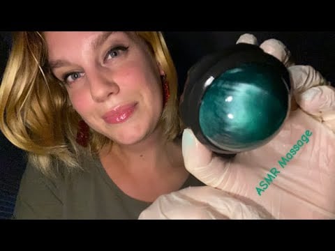 [ASMR] Fast & Aggressive Upper Body Massage With A New Rollerball And Oil (Gloves)