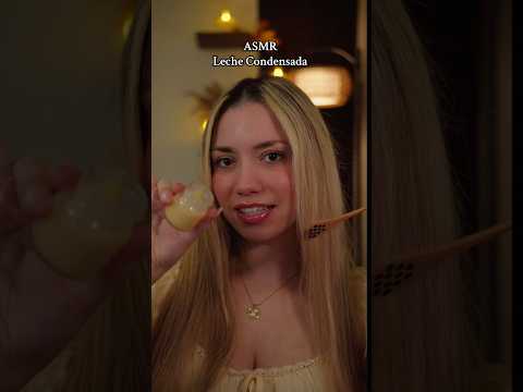 ASMR Leche condensada y cucharita de madera #asmr #asmrmouthsounds