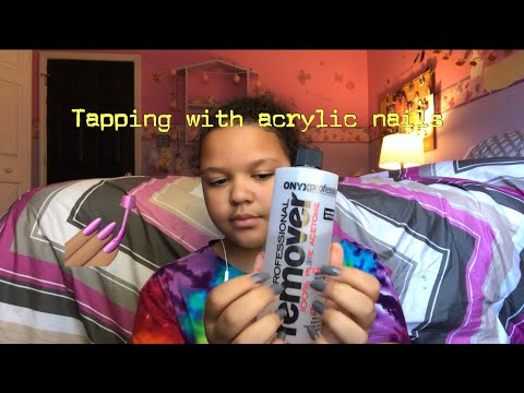 ASMR- tapping with acrylic nails