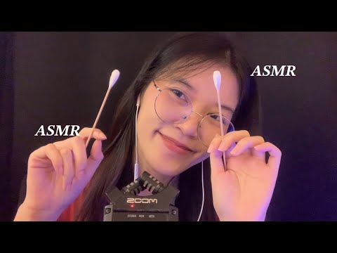 ASMR Cotton Swab Ear Cleaning 👂