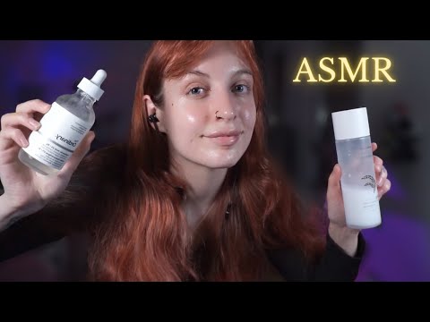 ASMR mi rutina de SKINCARE de NOCHE ~ asmr español