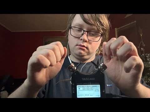 ASMR Relaxing Tascam Sounds // Hand Sounds, Nail Tapping, No Talking 