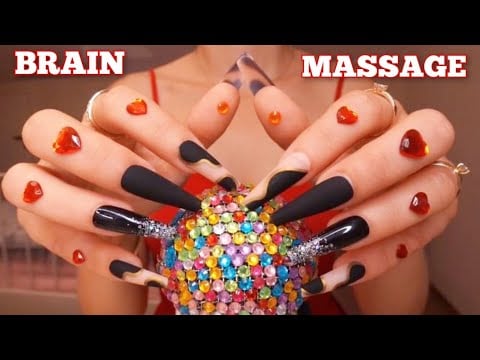 ASMR BRAIN Massage 🌟 Mic Scratching with/without Cover, Crunchy Sounds, Crinkle Sounds, Tapping