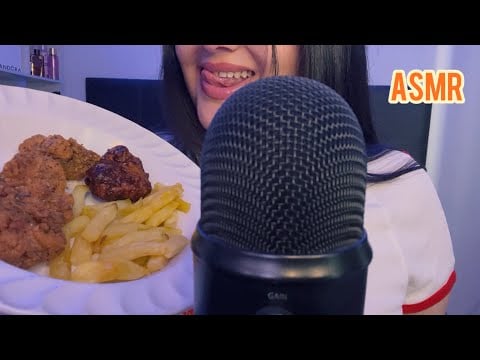 COMIENDO BONELESS Y PAPITAS 😋 ASMR COMIENDO | MUKBANG 