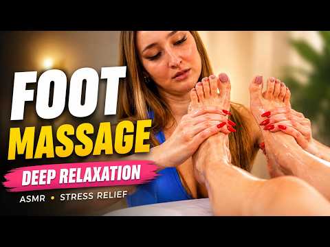 Step by Step Foot Massage Guide - ASMR - Deep Relaxation