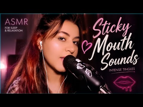 ASMR Relaxing Sticky Sounds 👄 No Talking