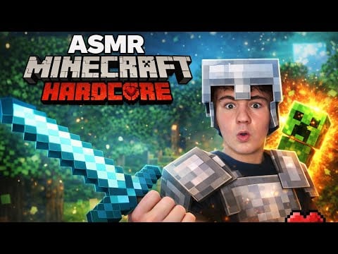 Can I Survive Hardcore Minecraft? 😱💀 (ASMR)”