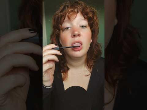 Spit painting on my own make up #asmr #mouthwhisper #asmrmouthsounds #spitpainting