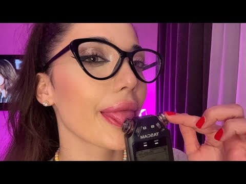 ASMR Tascam Mic Licking 🎤 Deep Ear-to-Ear Tingles