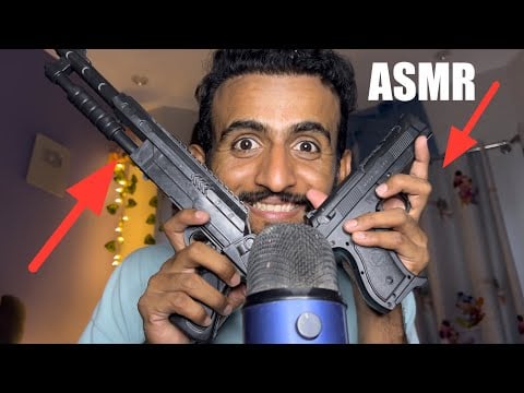 ASMR |*INSANE GUN SOUNDS* For SLEEP And Relaxation Whispers Tapping Soothing Triggers 