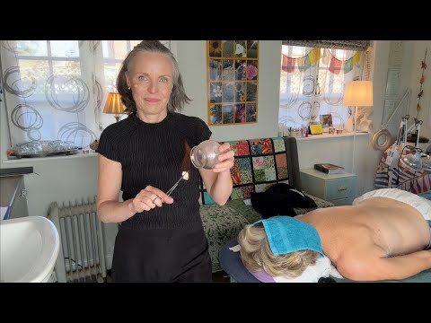 ASMR Kinesiology and Cupping for Sciatica | Unintentional ASMR Real Person