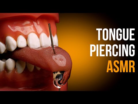 ASMR How to pierce your tongue [No Talking]