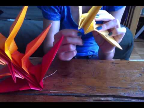 How to Thread Origami Cranes!