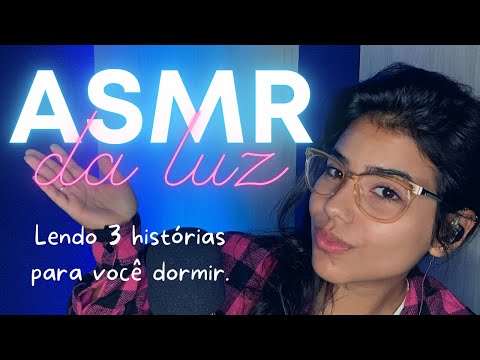 ASMR LENDO 3 HISTORIAS PARA VOCÊ DORMIR!!