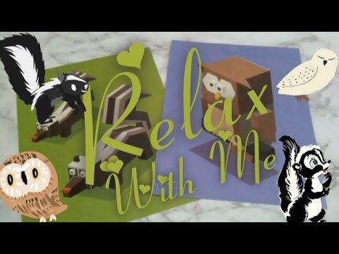 LO-FI ASMR TRIGGERS (Sound & Visual): Skunk 🦨 & Owl 🦉 STICKER PUZZLE [Relax With Me] #75