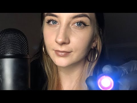 ASMR| Inaudible whispering / Checking your eyes