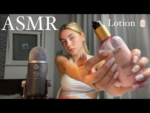 ASMR | HAND LOTION🧴 & SOUNDS | moisturizer | wet noises 🧼 clap | first special guest [German]