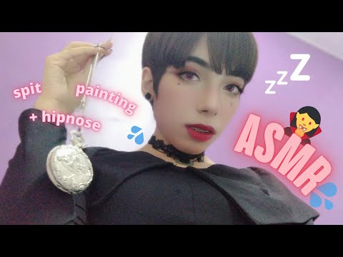 ASMR NO COLO DA SUA NAMORADA VAMPIRA | SPIT PAINTING + HIPNOSE