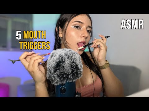 Asmr 5 MOUTH triggers (no talking) ♡