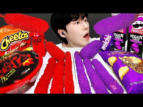 ASMR MUKBANG | 직접 만든 치토스 대왕 통 가래떡 튀김 핫도그 먹방 & FIRE NOODLES AND Tteokbokki EATING