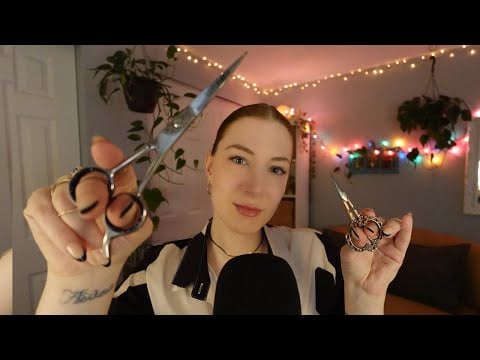 ASMR Visual Triggers ✂️ Cutting, Snipping, Crystals | 🌧️ Rain → Echo