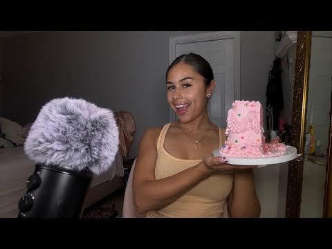 asmr : pt2 of eating my cake! 