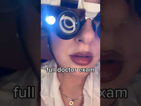 full doctor exam 👩🏻‍⚕️🩺 #fastandaggressiveasmr #asmr #fastasmr #asmrsounds #doctorasmr #eyeexam
