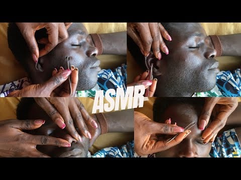 Asmr Face Touching and Cleaning, Roleplay #satisfying #roleplay #relaxation