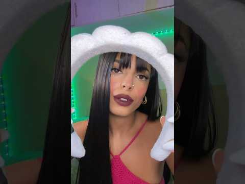 Posso te maquiar em 1 minuto ? #asmr #relax #visualtingle #asmrbrasil
