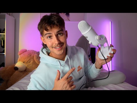Cozy ASMR in bed (Body Triggers, Mouth Sounds, Fabric Scratches)