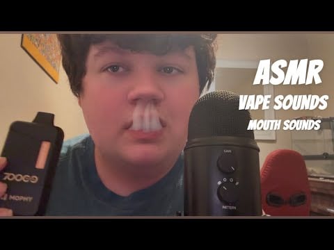 ASMR Wet Mouth Sounds & Cloudy Vape Sounds ☁️