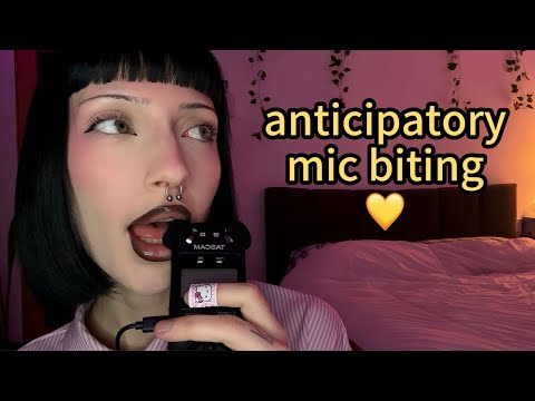 Anticipatory Mic Biting on Foam Covers ASMR