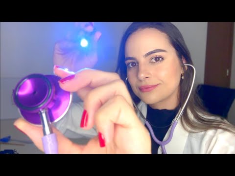 ASMR Exame dos Nervos Cranianos MAIS DETALHADO que você JÁ VIU! Roleplay Médico, Atenção Pessoal