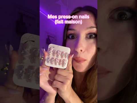 Petit tuto d’application au passage 💅✨ #asmr #pressonnails #handmadenails #asmrnails #asmrfrançais