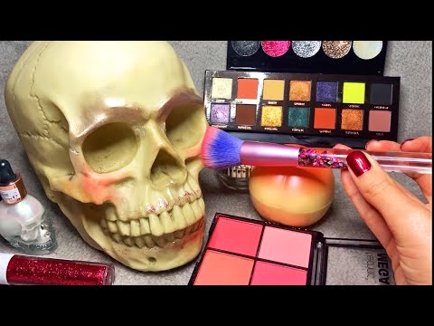 ASMR Makeup on Skull 💀 (Whispered)