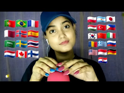 ASMR in 25+ Different Languages with Tingly Mouth Sounds