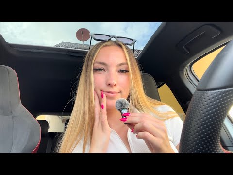 trying ASMR in my car with the mini mic