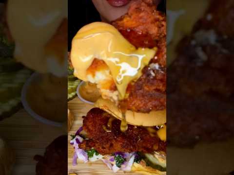 Dave’s hot chicken #asmr #food #chicken