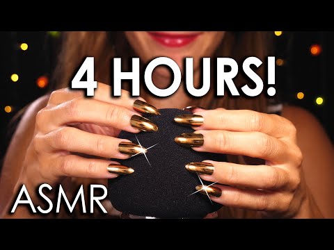 4 HOURS NO TALKING ASMR 😍 DEEP BRAIN SCRATCHING to FALL ASLEEP