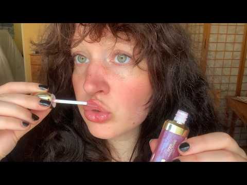 ASMR sticky lipgloss on me & you (no talking, intense wet mouth sounds)
