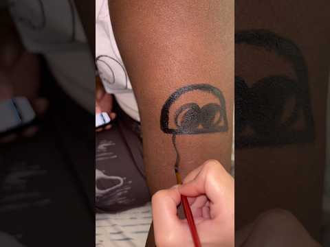 ASMR painting on my bf #asmr #tattoo #mouthwhisper #asmrmouthsounds #painting