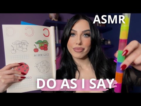 ASMR PER ADHD - SEGUI LE MIE ISTRUZIONI PER DORMIRE + FOCUS TEST CON NUOVI TRIGGERS [ DO AS I SAY ]