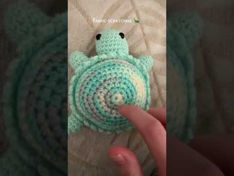 Scratching on my crocheted turtle 🐢 #asmr #asmrtriggers #lofi #relax #relaxing #relaxyourself
