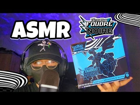 ASMR Français • OUVERTURE ETB POKEMON FOUDRE NOIRE ! ⚡️⚫️ (j’suis trop nostalgique)